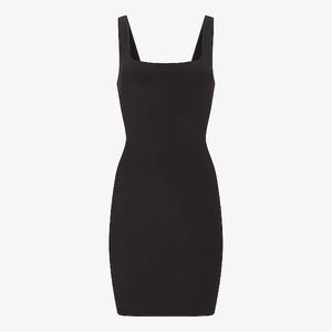 Express BODY CONTOUR SQUARE NECK MINI SHEATH DRESS (BLACK)